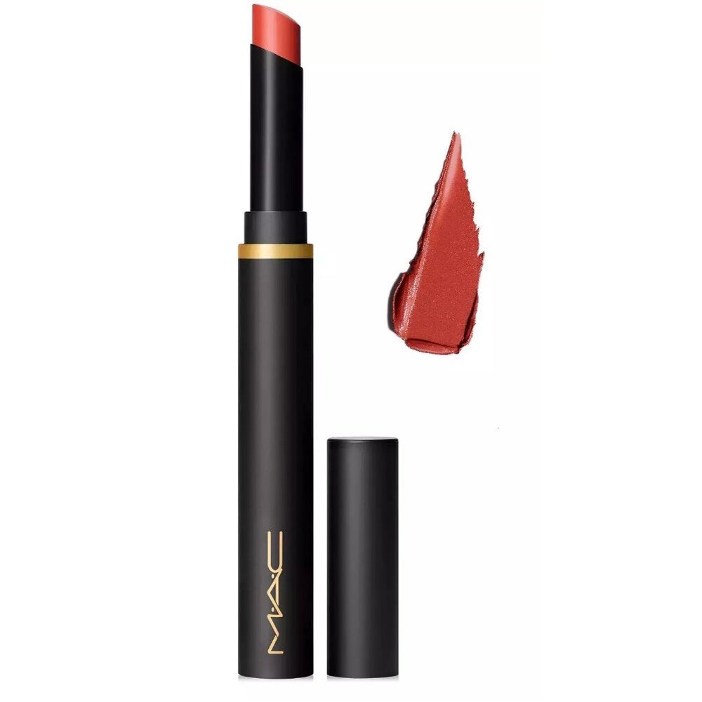 MAC Sweet Cinnamon Powder Kiss Velvet Blur Slim Lipstick